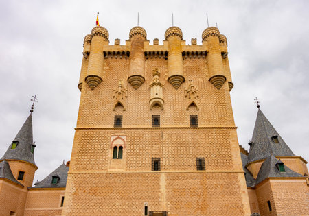 Alcazar of Segovia towers, Spainの写真素材