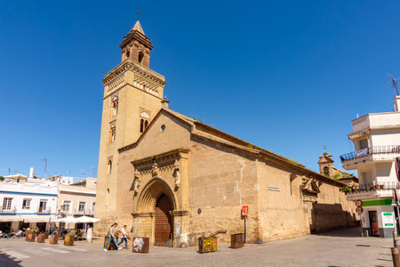 Seville, Spain - 29 March 2025: Streets and architecture of Macarena districtの写真素材