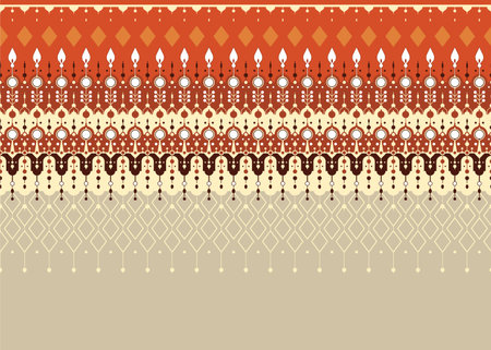 ethnic fabric seamless pattern, luxury style, design for cloth, carpet, batik, wallpaper, wrapping etc.の写真素材