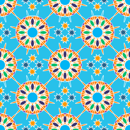 Arabic seamless pattern,Islamic geometrical background. For printing on packaging, textiles, fabric, paper . Vector illustration.のイラスト素材