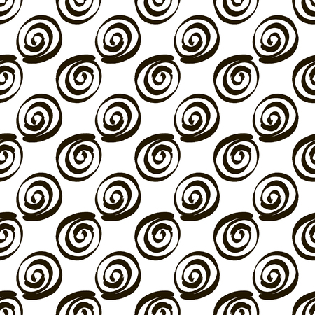 Decorative pattern with abstract details . Contemporary stylish texture.Vector seamless texture. Monochrome handdrawn graphic design.のイラスト素材