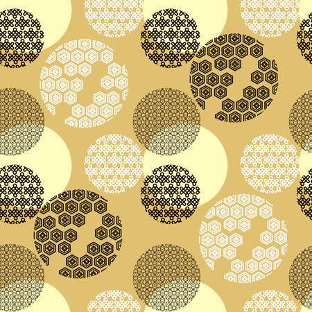 Beautiful japanese seamless  pattern with japanese elements. Vector unique seamless asian texture.For printing on packaging, textiles, paper,book covers, manufacturing, wallpapers,bags, scrapbooking.のイラスト素材