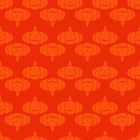 Background holiday design. Halloween design. Template seamless pattern Halloween. Halloween haunted castle, trees, bats, and a full moon. Vector illustration.のイラスト素材