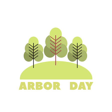 Arbor Day ecology concept design.のイラスト素材