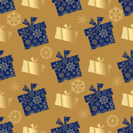 Beautiful seamless pattern with christmas presents.Scandinavian design.  Modern pattern for design and decoration textile, covers, package, wrapping paper, fabric, bags.のイラスト素材