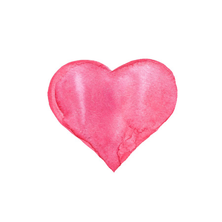 Watercolor heart.の写真素材