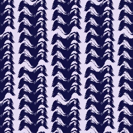Beautiful  tradition japanese seamless pattern. Indigo  boho texture. Asian folk  tribal pattern. Stripes, brushes, spots, blots, dots,  waves and grids.Vector  illustration.のイラスト素材