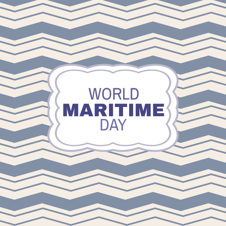 World Maritime day- template poster,  banner.  For your design, posters, textile, wedding invitation, business products.  Vector illustration.のイラスト素材