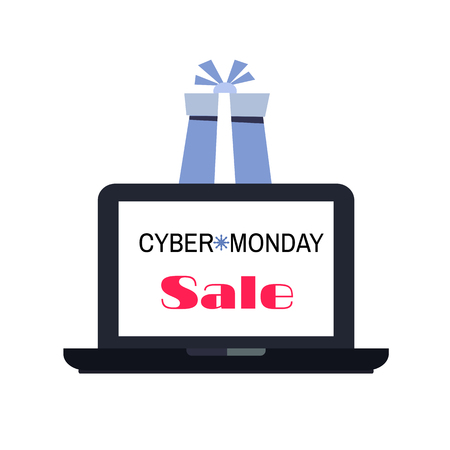 Cyber monday. Sale.  Template banner. Vector illustration.のイラスト素材
