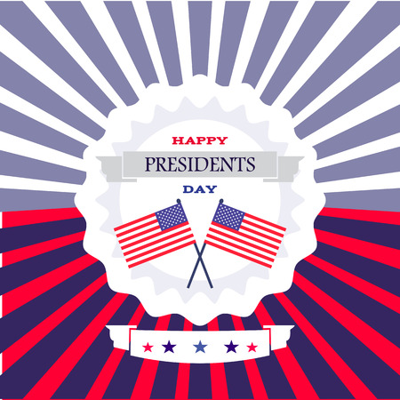 Happy President  day,  Template poster banner design  . Vector illustration.のイラスト素材