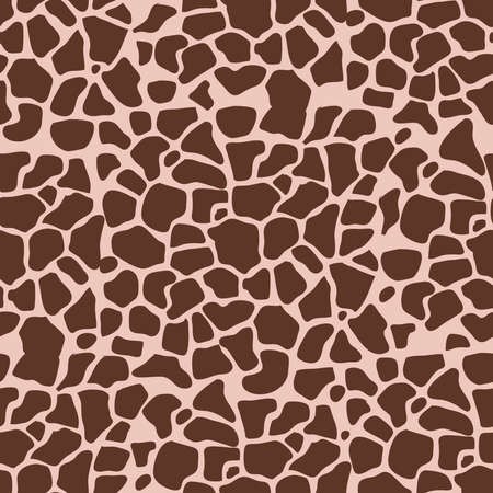 Giraffe abstract african beautiful seamless pattern in different colors in cartoon flat style. Modern safari animal fashion print skin design for textile, fabric, wallpaper. Vector illustrationのイラスト素材