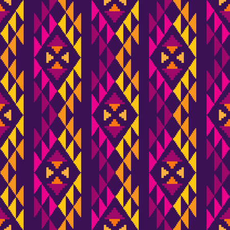 Colorful awesome tribal boho mexican geometrical print. Abstract seamless aztec, mayan pattern....