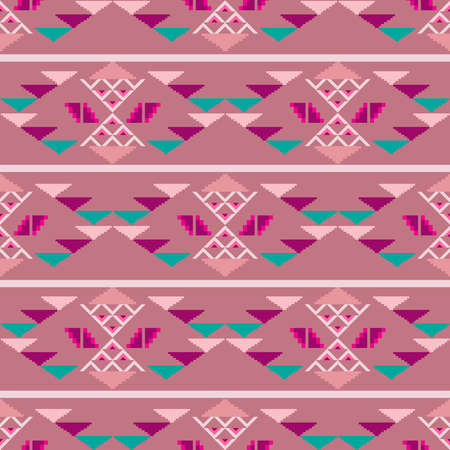 Colorful awesome tribal boho mexican geometrical print. Abstract seamless aztec, mayan pattern....