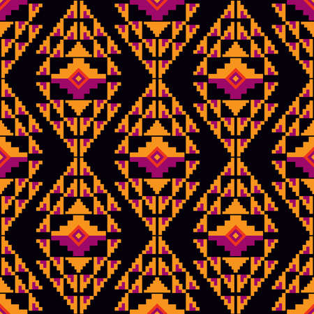 Colorful awesome tribal boho mexican geometrical print. Abstract seamless aztec, mayan pattern....