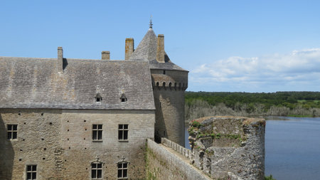 France, the picturesque castle of Suscinio in Britanny, Franceの写真素材