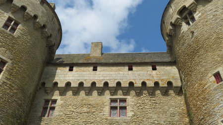Castle of Beynac, PÃ©rigord, Franceの写真素材