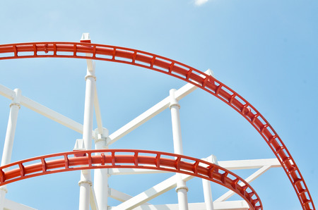 Roller Coaster Trackの写真素材