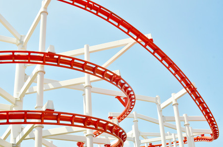 Roller Coaster Trackの写真素材