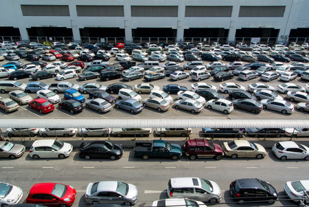 Cars parkedのeditorial素材