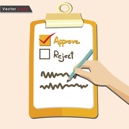 Evaluation approve quality checkのイラスト素材