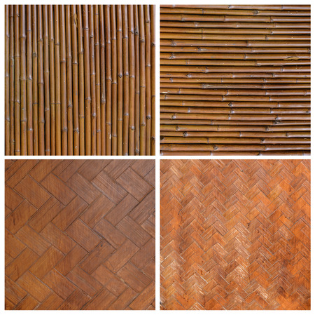 Native Thai style bamboo wall  Bamboo pattern basketry handmadeの写真素材