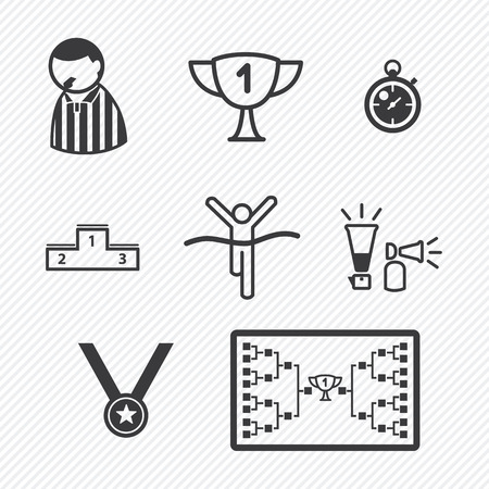 Sport Tournament iconsのイラスト素材
