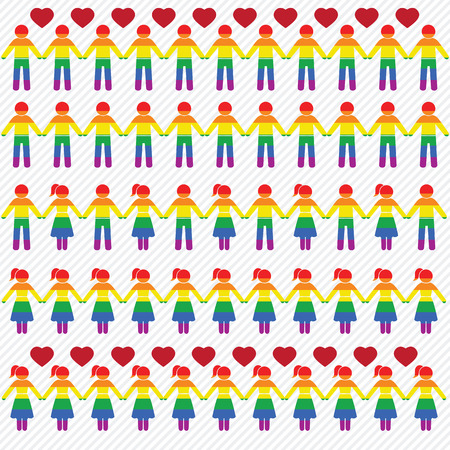 LGBT icons set. illustration  のイラスト素材