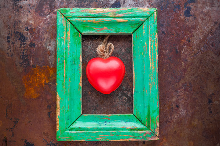 Red heartの写真素材