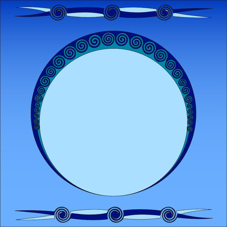 Ornamental frame, vector illustrationのイラスト素材