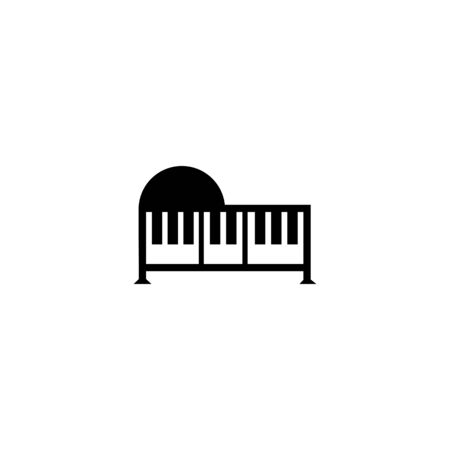piano icon vector ilustration templateのイラスト素材