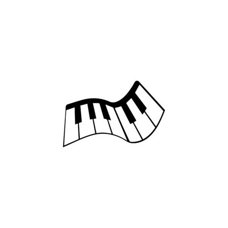 piano icon vector ilustration templateのイラスト素材