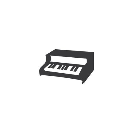 piano icon vector ilustration templateのイラスト素材