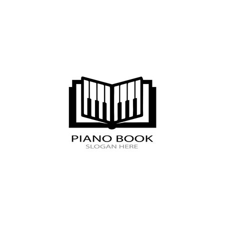 piano icon vector ilustration templateのイラスト素材