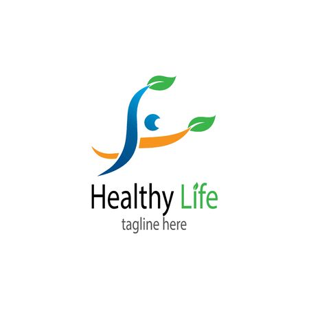 Human character logo sign illustration vector designのイラスト素材