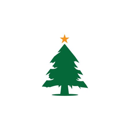 pine tree logo illustration vector designのイラスト素材