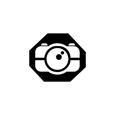 CAMERA LOGO VECTOR ILUSTRATION TEMPLATEのイラスト素材