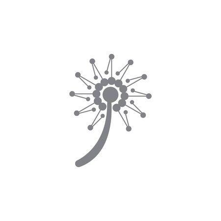 DANDELION FLOWER LOGO VECTOR TEMPLATEのイラスト素材