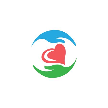 HAND CARE LOGO TEMPLATE VECTORのイラスト素材