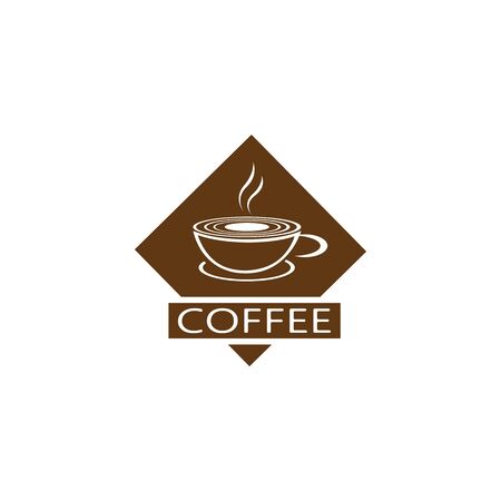 COFFEE LOGO DESIGN  VECTOR  ILUSTRATION TEMPLATEのイラスト素材