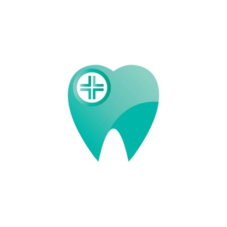DENTAL LOGO VECTOR ILUSTRATION TEMPLATEのイラスト素材