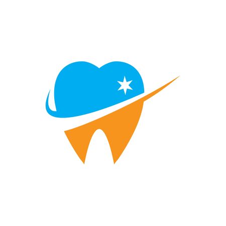 DENTAL LOGO VECTOR ILUSTRATION TEMPLATEのイラスト素材