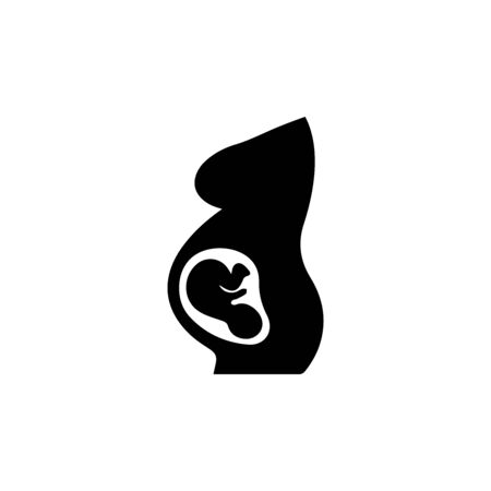 Pregnant logo template vector icon illustration designのイラスト素材