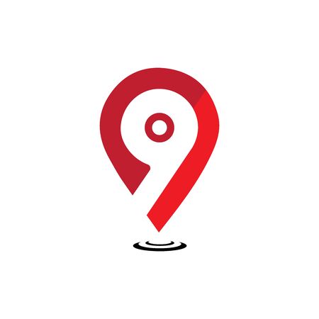 Location icon  map pin pointer. GPS navigation locate symbolのイラスト素材