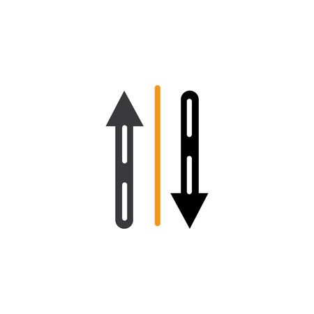 Way vector icon illustration design templateのイラスト素材