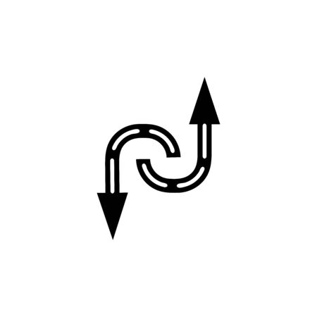 Way vector icon illustration design templateのイラスト素材
