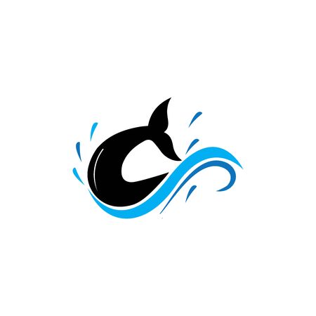 Whale tail icon vector illustrationのイラスト素材