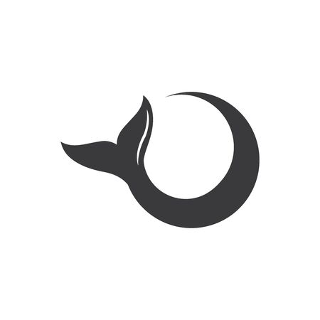 Whale tail icon vector illustrationのイラスト素材