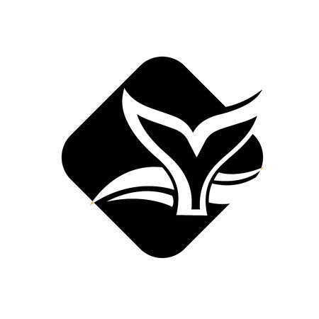 Whale tail icon vector illustrationのイラスト素材