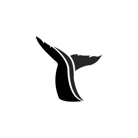 Whale tail icon vector illustrationのイラスト素材
