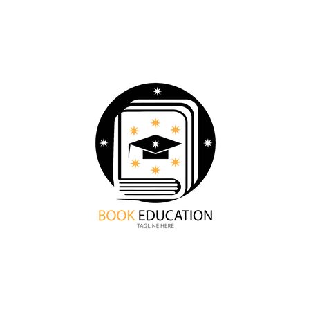Book Education Logo Template vector illustration designのイラスト素材